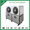 Air source low ambient temperature circulating heating heat pump
